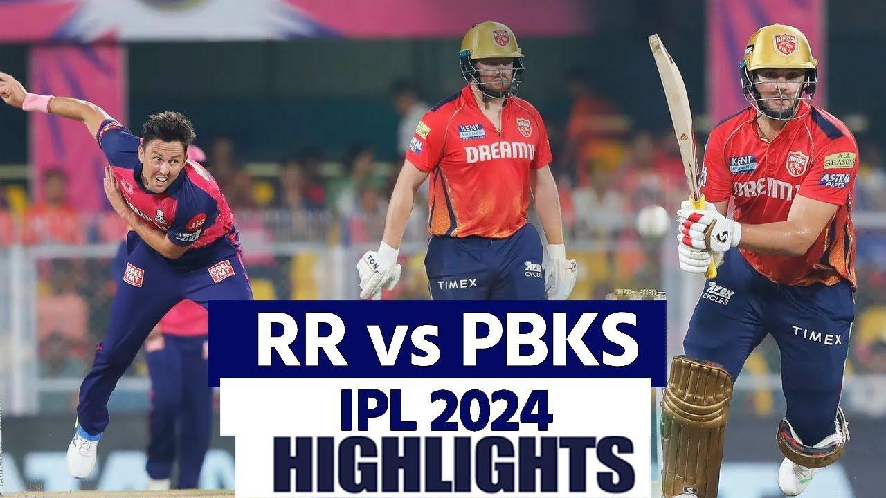 RR vs PBKS IPL 2024 Highlights